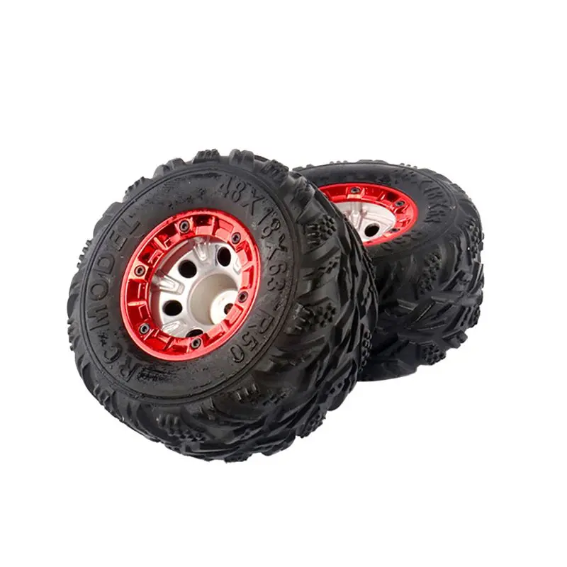 

2021 New 2 pcs 100mm Speed Car Tire Wheel Wheels Auto Upgrade Parts for 1/12 RC car Wltoys 12428 FY-03