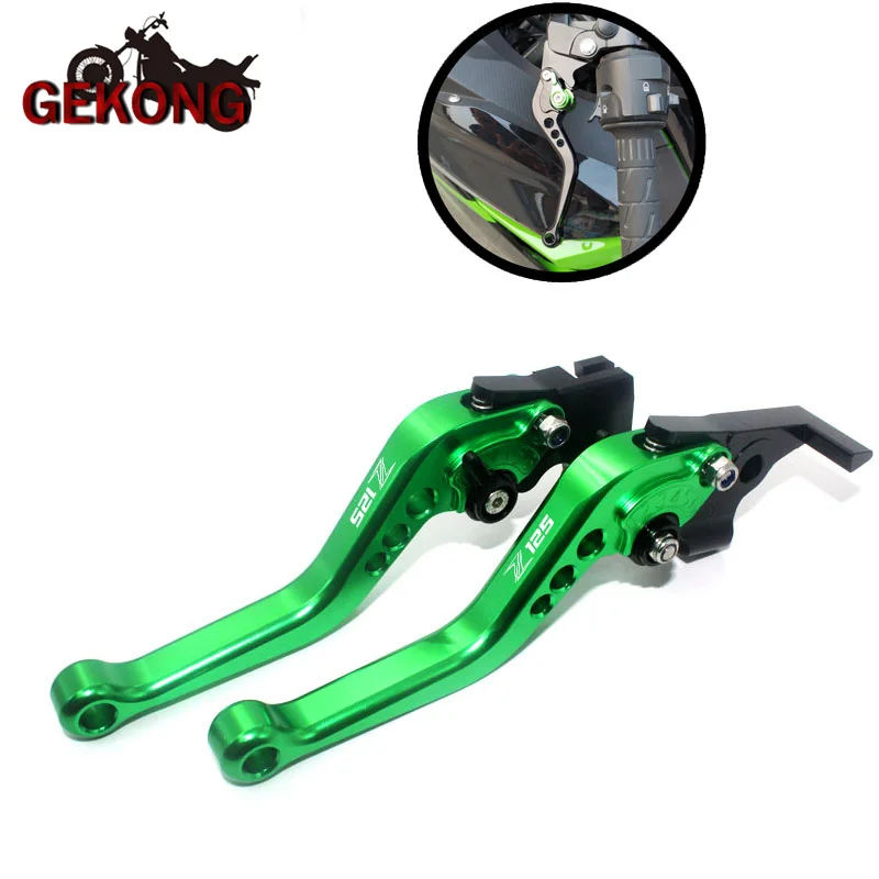 

Подходит для ниндзя 125 2019-2021 рычаги сцепления для KAWASAKI NINJA125 Z125 2017-2021 Короткие Рычаги сцепления тормоза