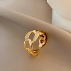 Женское кольцо на указательный палец, регулируемое кольцо с инкрустированным микро цирконием, ювелирное изделие в подарок, 2021