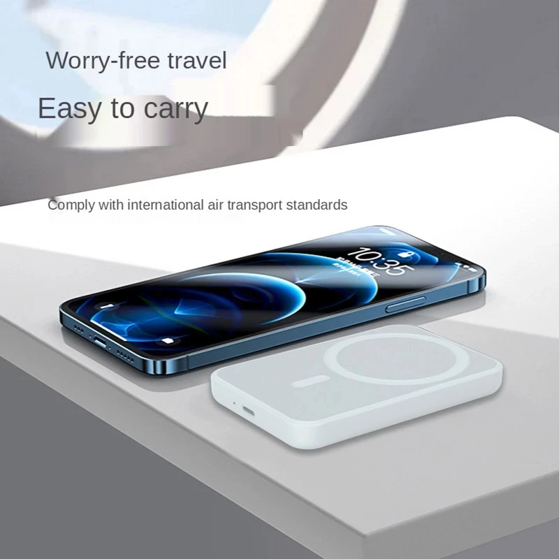 5000mah new portable magnetic wireless power bank mobile phone external battery for iphone 13 12 13pro 12pro max mini powerbank free global shipping