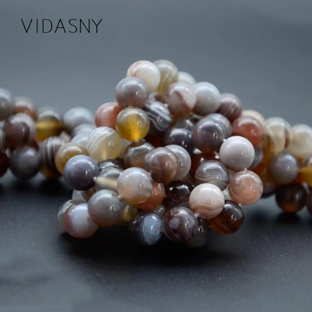 Круглые Бусины Из Натурального Серого Персидского Нефритового камня бусины