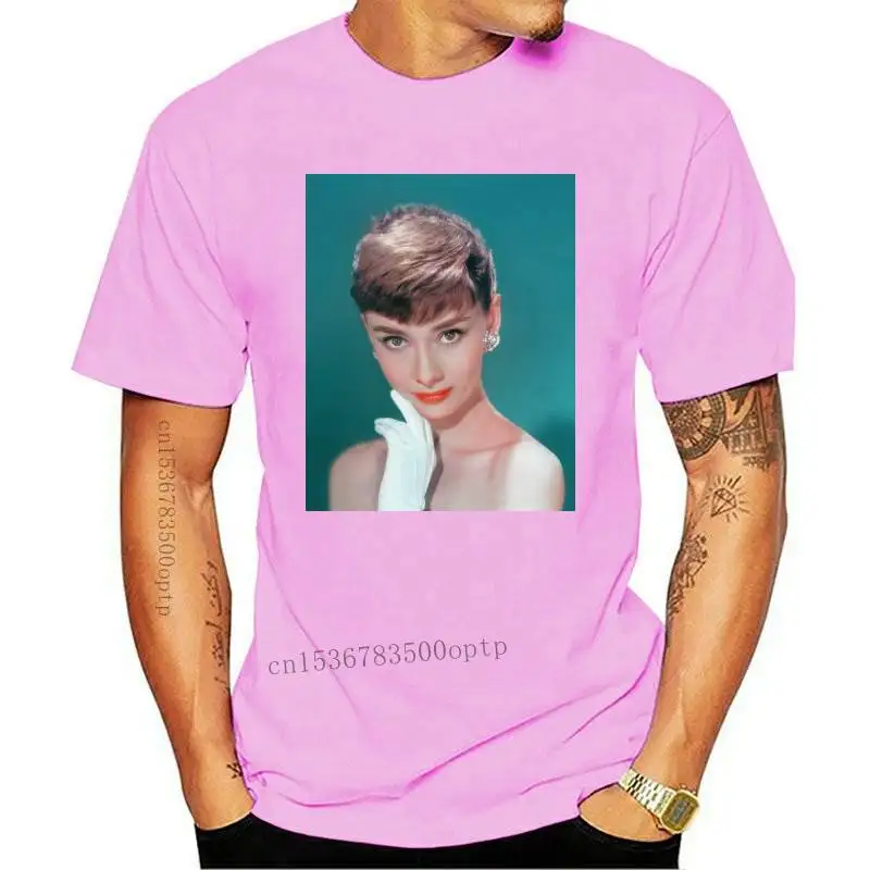 

New Colored Audrey Hepburn Women Tshirt Vintage Korean Style Gothic Harajuku Cotton Short Sleeve Plus Size Clothes Tee Shirt Fem