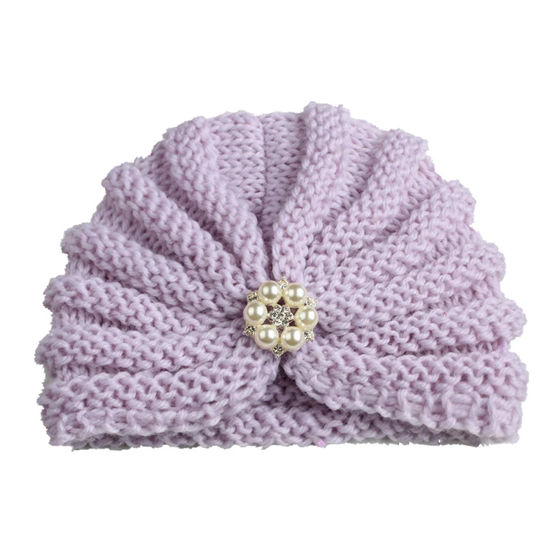 Newborn Toddler Kids Baby Boy Girl Turban Hat Beanie Headwear Autumn Winter Warm Cap Knitting Children Caps Head Wrap | Аксессуары для