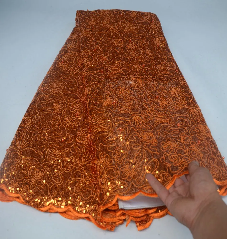 Новое поступление африканские блестки высокого качества французская Тюлевая