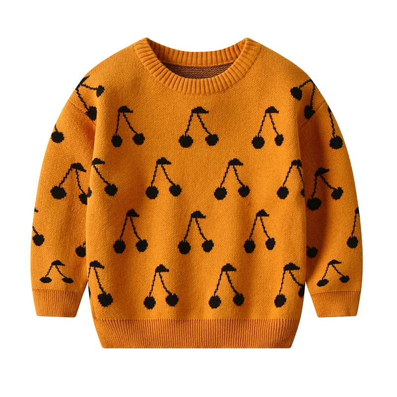 Осень 2019 Свитера для девочек детский хлопковый пуловер с длинным рукавом одежда