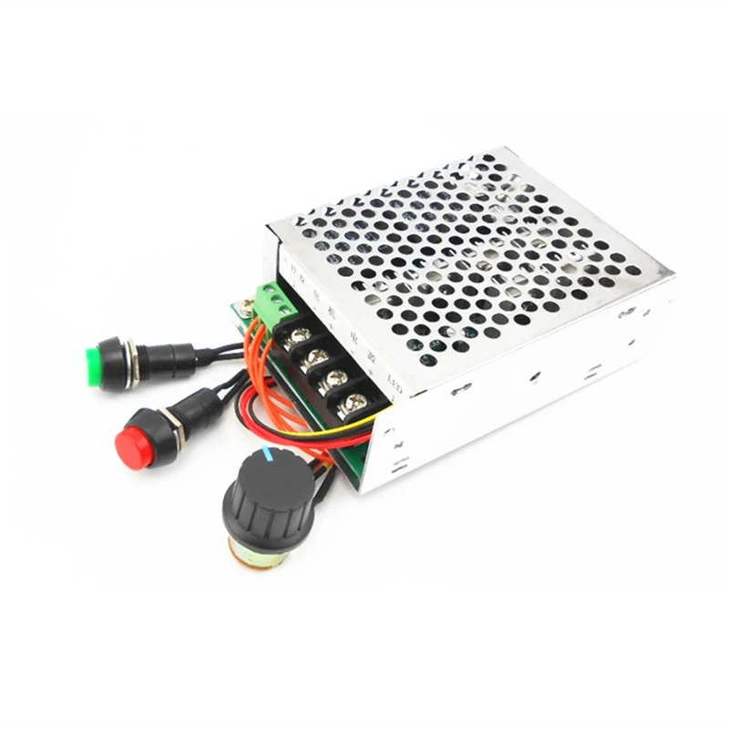 DC10-50V 40A без переключатель кнопки блокировки Скорость Регулятор 12V 24V 48V польский