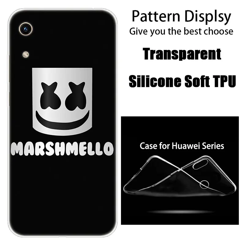 004 Роскошный силиконовый чехол DJ marshmallow для huawei Honor 9X 8A 7A 20 Pro 7X8X7 S 8S 8 9 10 Lite View 20 20i 10i Play Fashion Cover - Цвет: 004