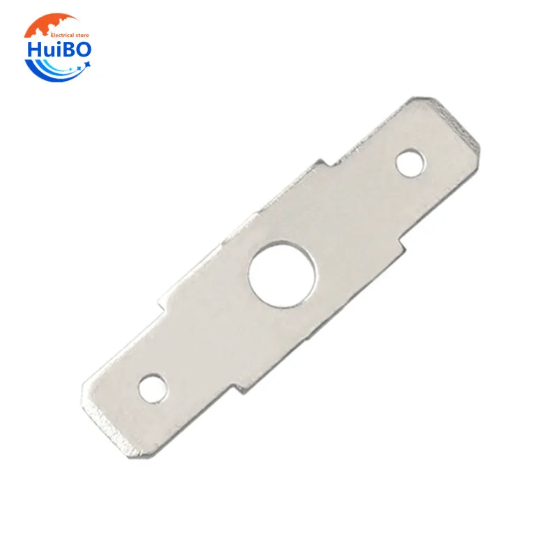 

50/100pcs Speaker Terminal 6.3 Double-head inserts PCB circuit board inserts welding lugs capacitor motor inserts