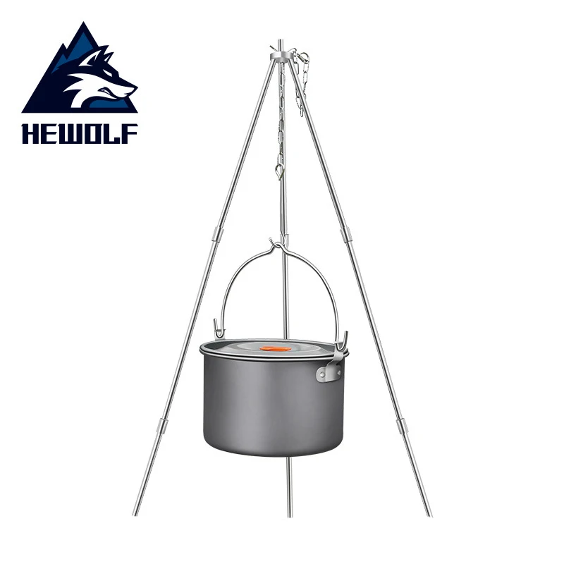 Походная посуда Hewolf 4L для улицы штатив подвесной горшок портативный набор