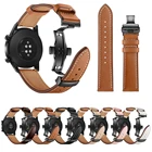 Ремешок из натуральной кожи для Huawei Watch GT 2, сменный Браслет для Samsung Galaxy Watch 46 ммGear S3 Frontier, 22 мм