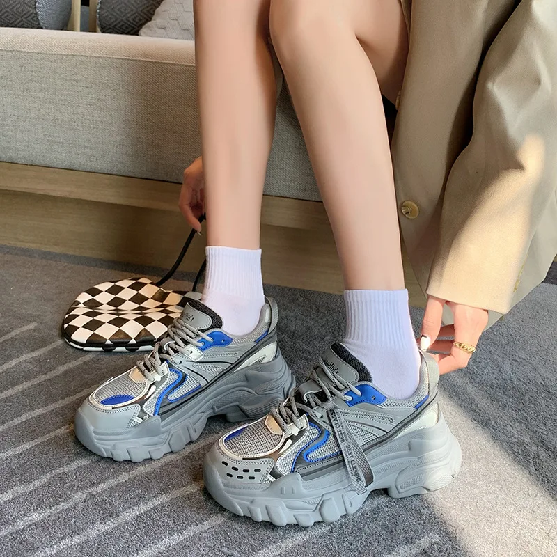 

Женские кроссовки для бега, повседневные сетчатые кроссовки для мужчин и женщин, Новинка осени 2021