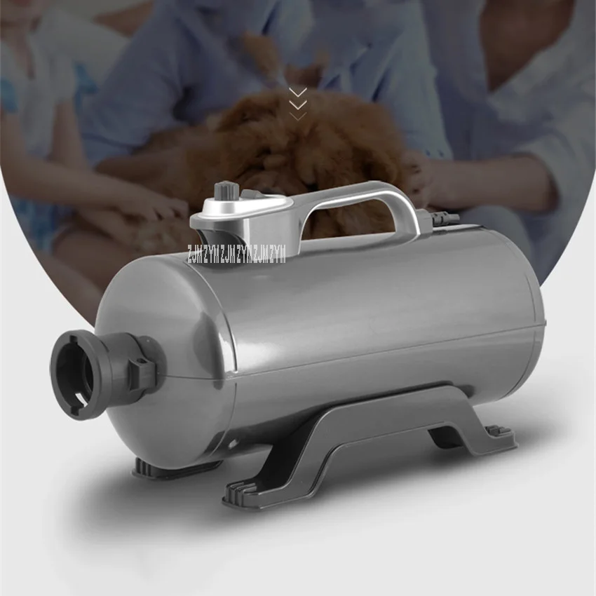 Фото DHD-2400T для душа для домашних животных больших собак фен золотистый ретривер воздуходувка кошки дуя двойной двигатель низкая Шум 2200W 220V №2