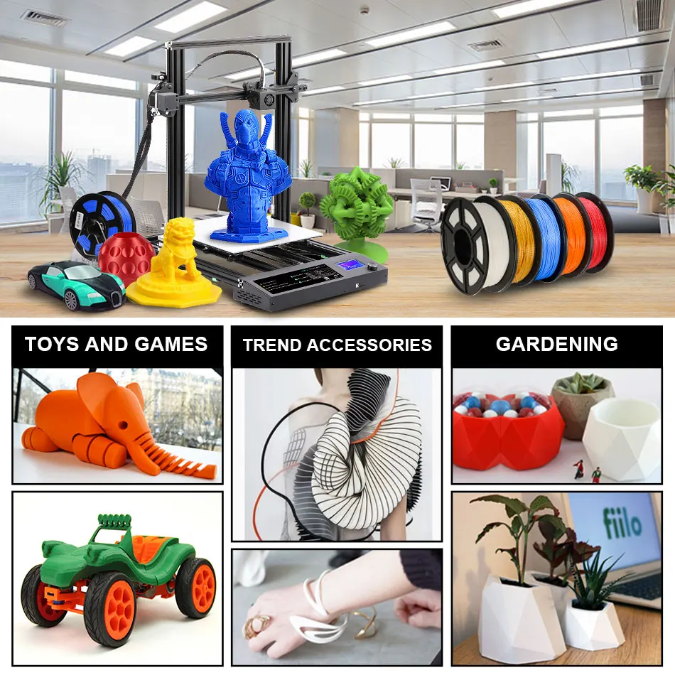 

PLA PLUS Filament Plastic PLA 1.75mm 1kg 3D Printer Filament Non-toxic Good strength 10 TimesToughness Free Shipping Overseas