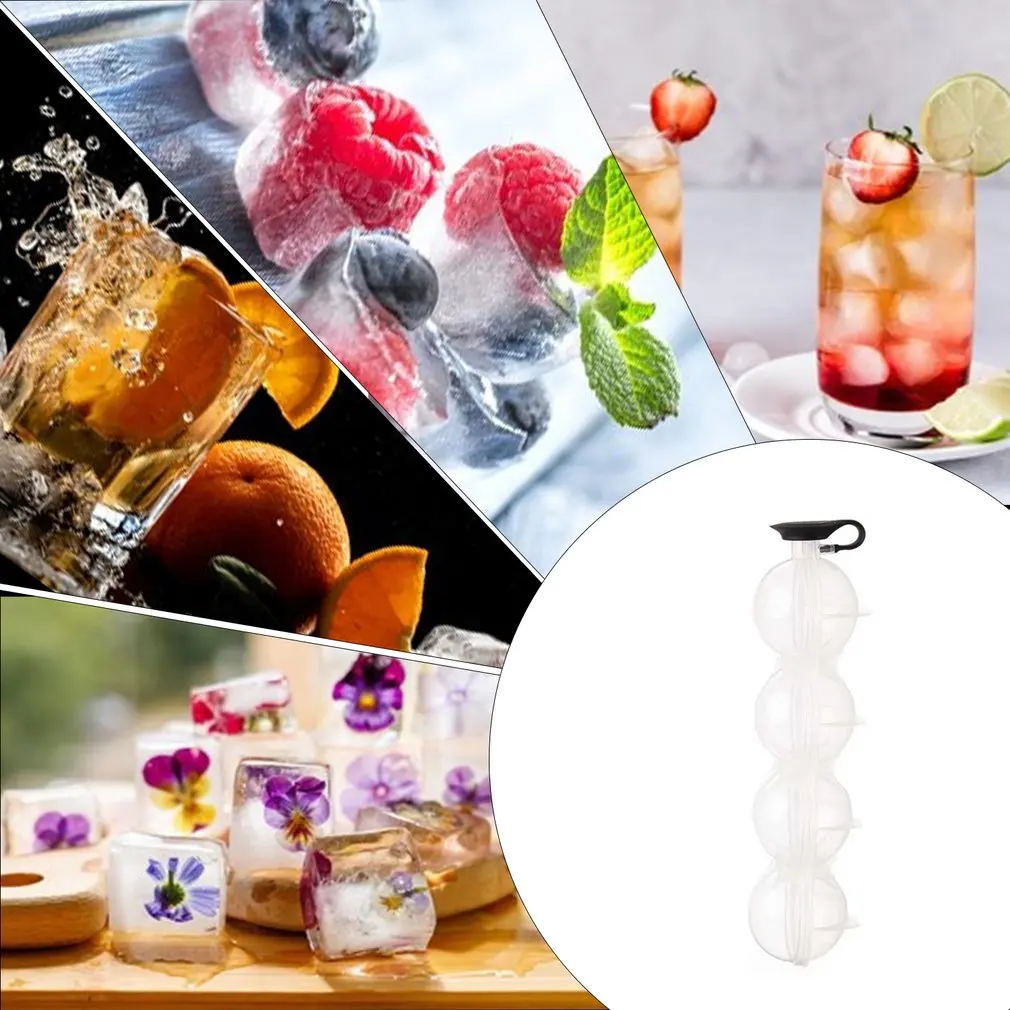 4 отверстия силикагель Сферический лед пресс формы &quotсделай сам&quot форма для