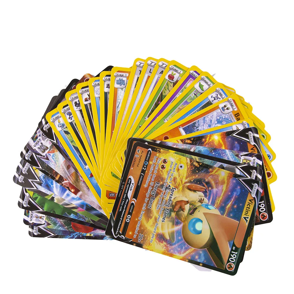 

54Pcs/box Pokemon Go Sword & Shield Vmax Cards Collectible Trading Card Game Toys