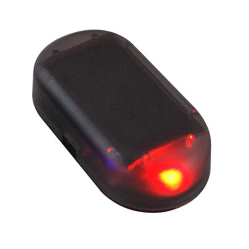 Фальшивый автомобильный светильник безопасности на солнечной батарее с