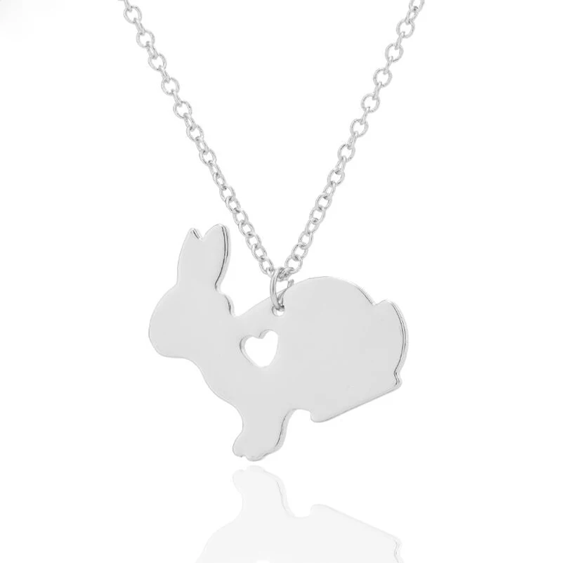 12 шт. серебряное ожерелье с очаровательным животным Кроликом подвески кролики s