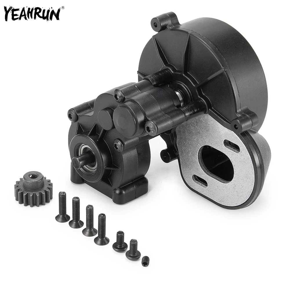 

YEAHRUN Plastic Transmission Center Gearbox with Gear For 1/10 Axial SCX10 SCX10II 90027 90028 90047 RC Car Upgrade Parts