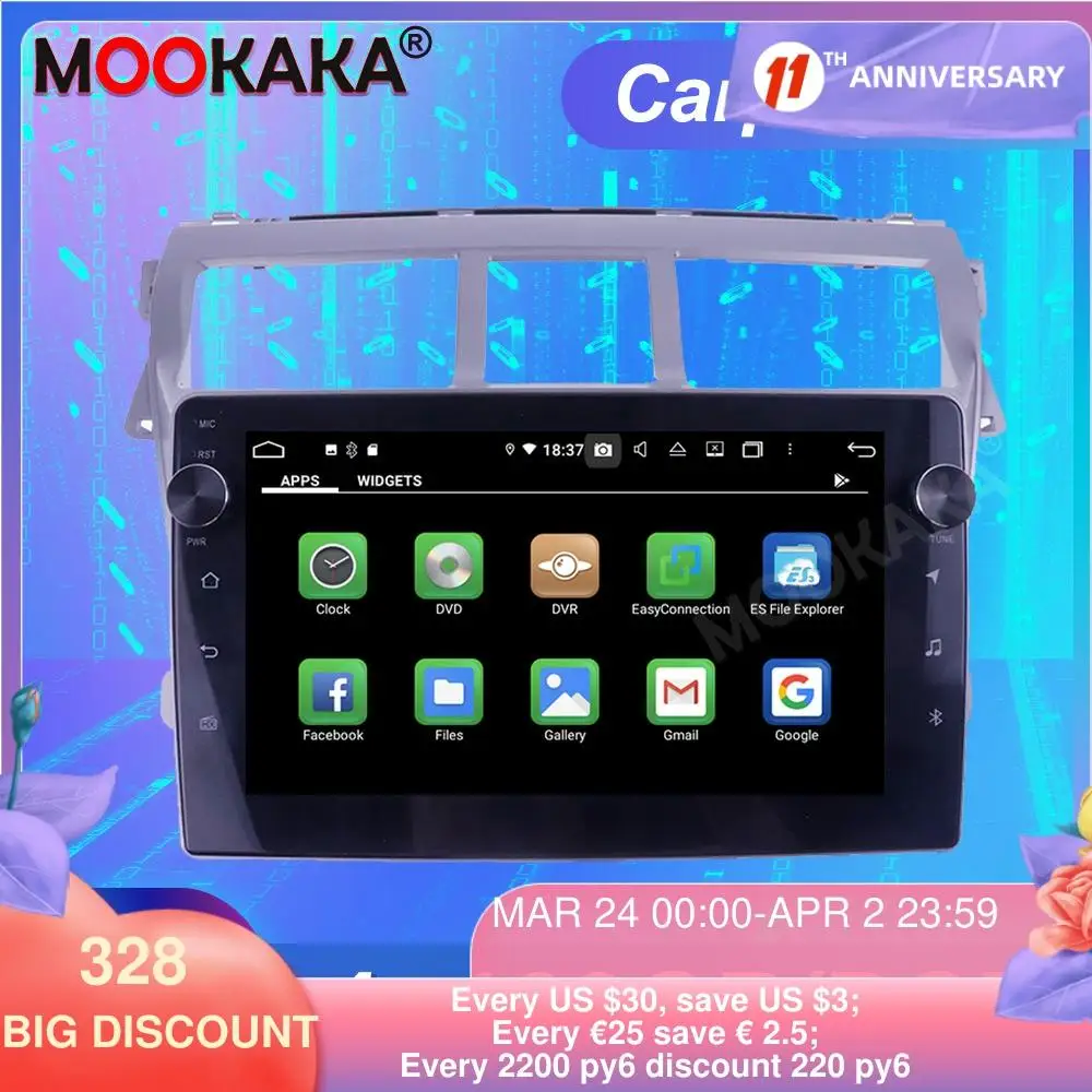 

FOR Toyota VIOS 2008-2013 Android10.0 4GB RAM +128GB ROM Tesla Screen Car Multimedia Player GPS Navigation Auto Stereo Head unit