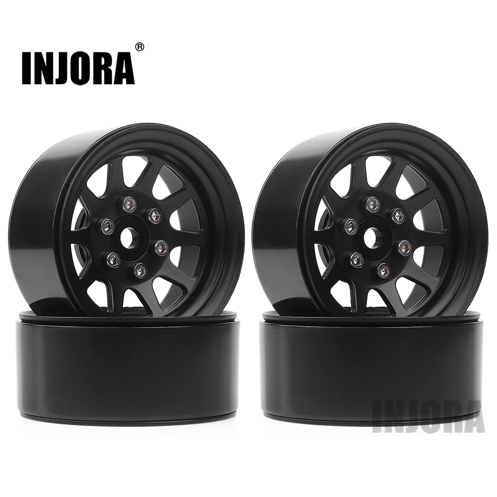 INJORA Дисковые Диски 107 г/шт. металлический сплав 1 9 Beadlock для 1:10 RC Гусеничный осевой