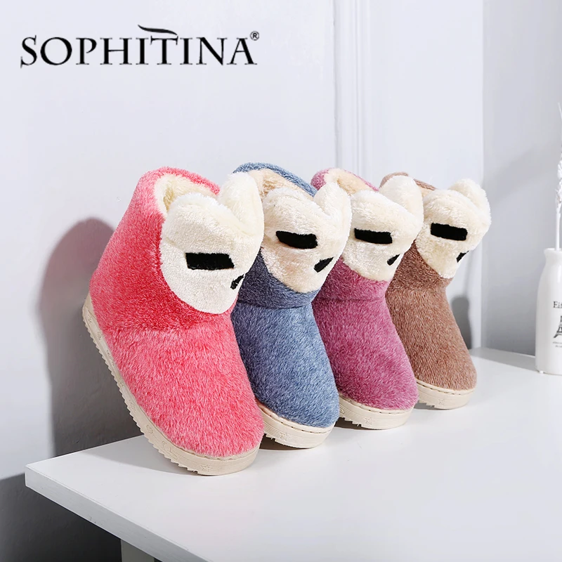 SOPHITINA/новая обувь на плоской подошве Теплая и удобная женская повседневная