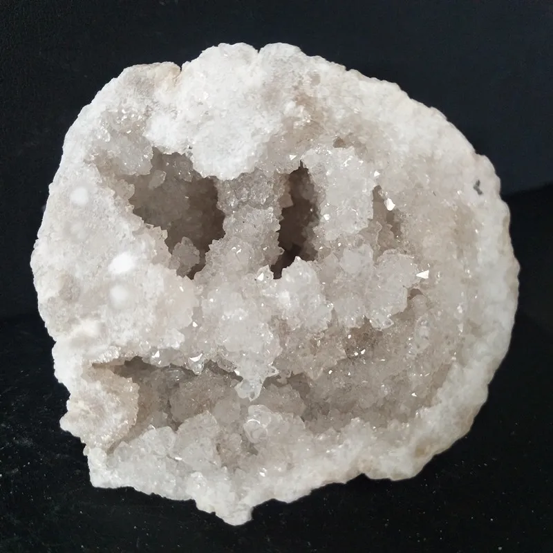 

100-150g natural White agate geode crystal cluster Cornucopia feng shui Decorative stone gemstones