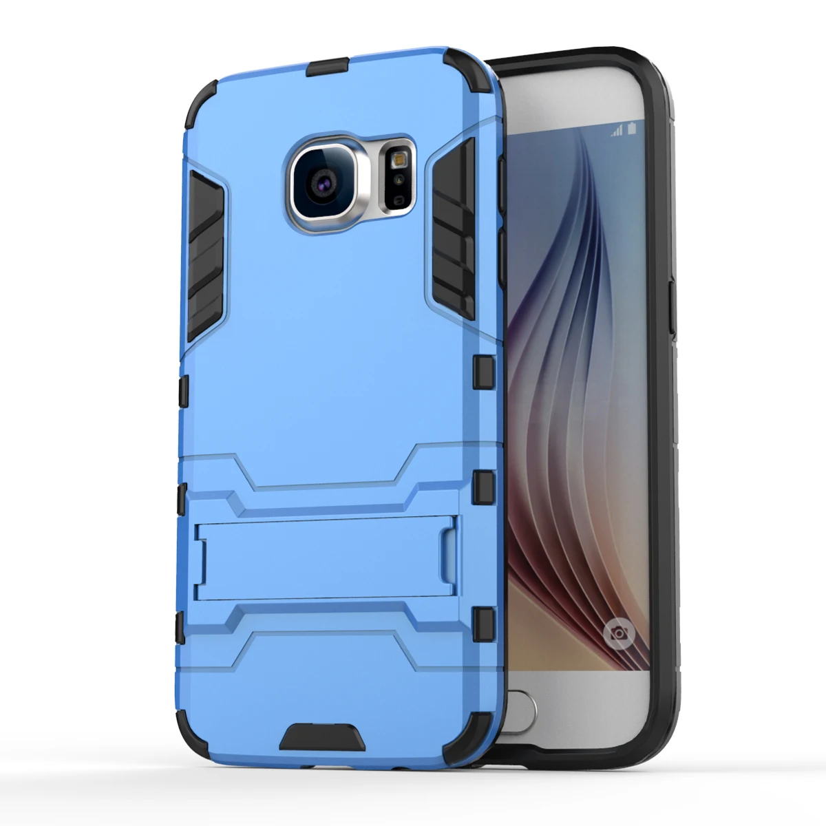 Армированный чехол для Samsung Galaxy S7 G9300 сверхпрочный гибридный жесткий мягкий