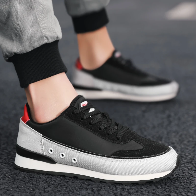 

Spring Casual Men's Shoes Flat Light Men's Sports Shoes Comfortable Men's Canvas Shoes Lace Up Zapatillas Blancas Men Sneakers