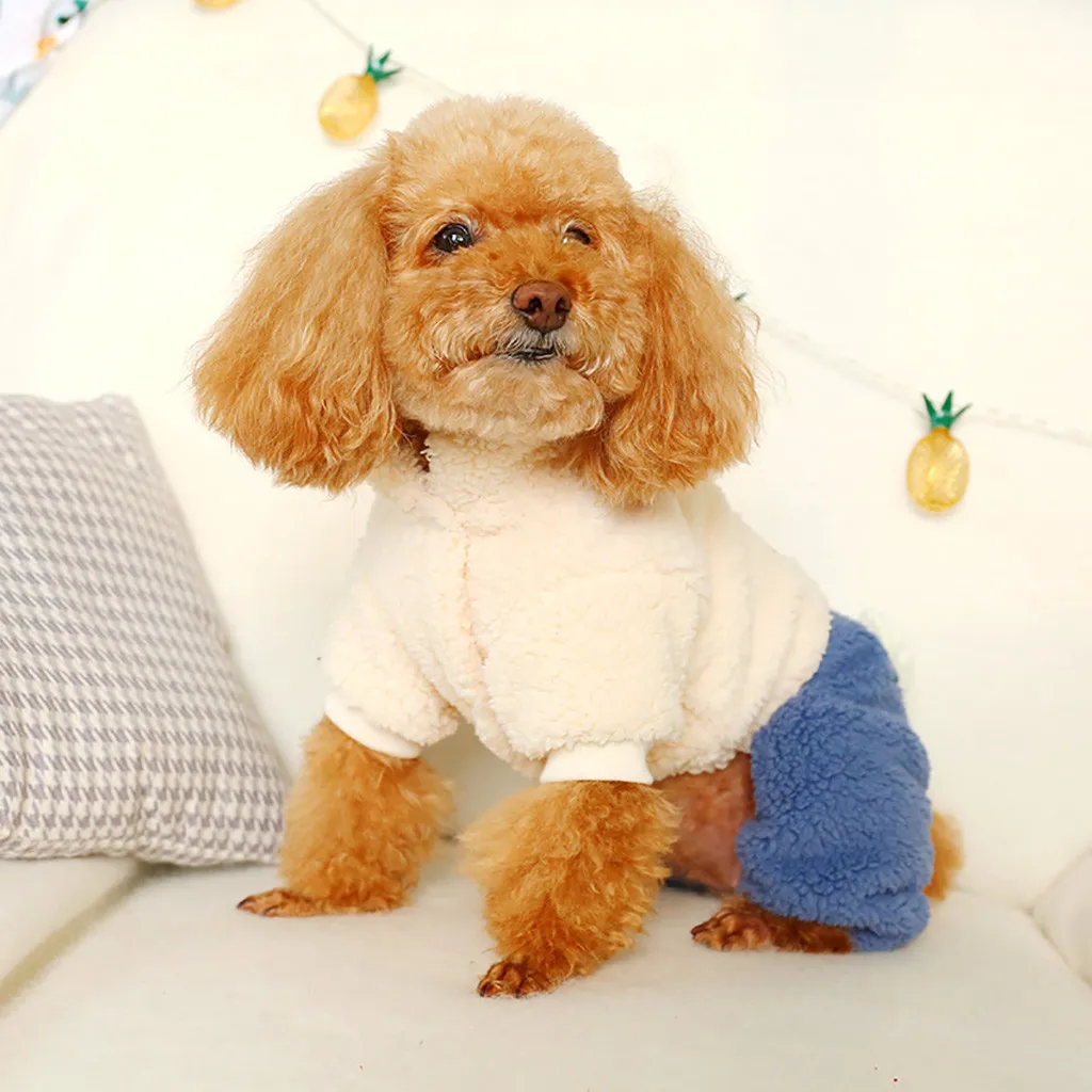 Одежда для собак рубашки новое бархатное пальто из ягненка на день рождения с