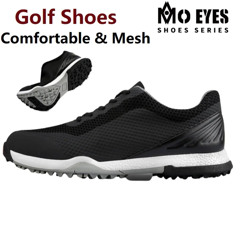 PGM Mens Golf Shoes Waterproof Sports Shoes Breathable Cushioning Golf Sneakers Men Anti-slip Training Sneakers
