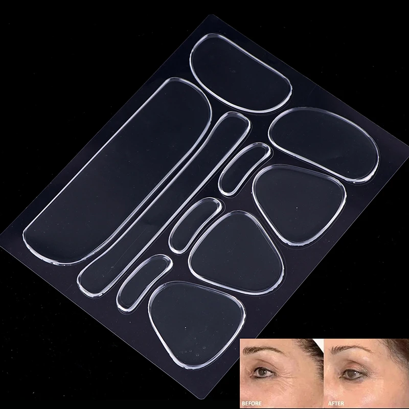 10 в 1 многоразовые силиконовые ленты для лица |