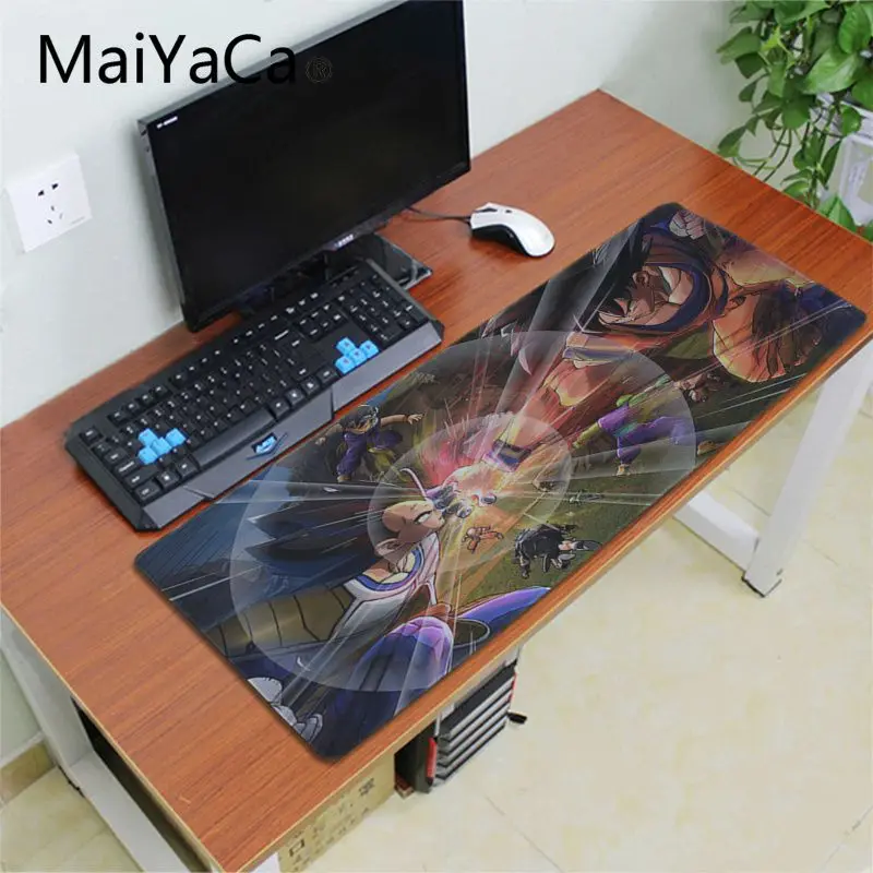 Lock Edge 30X70cm Maiyaca Dragon Ball Z Son Goku коврик для мышки большая акция Россия игровой коврик для мыши xl клавиатура ноутбук Laptop персональный компьютер Настольный коврик - Цвет: Lock Edge 30X70cm