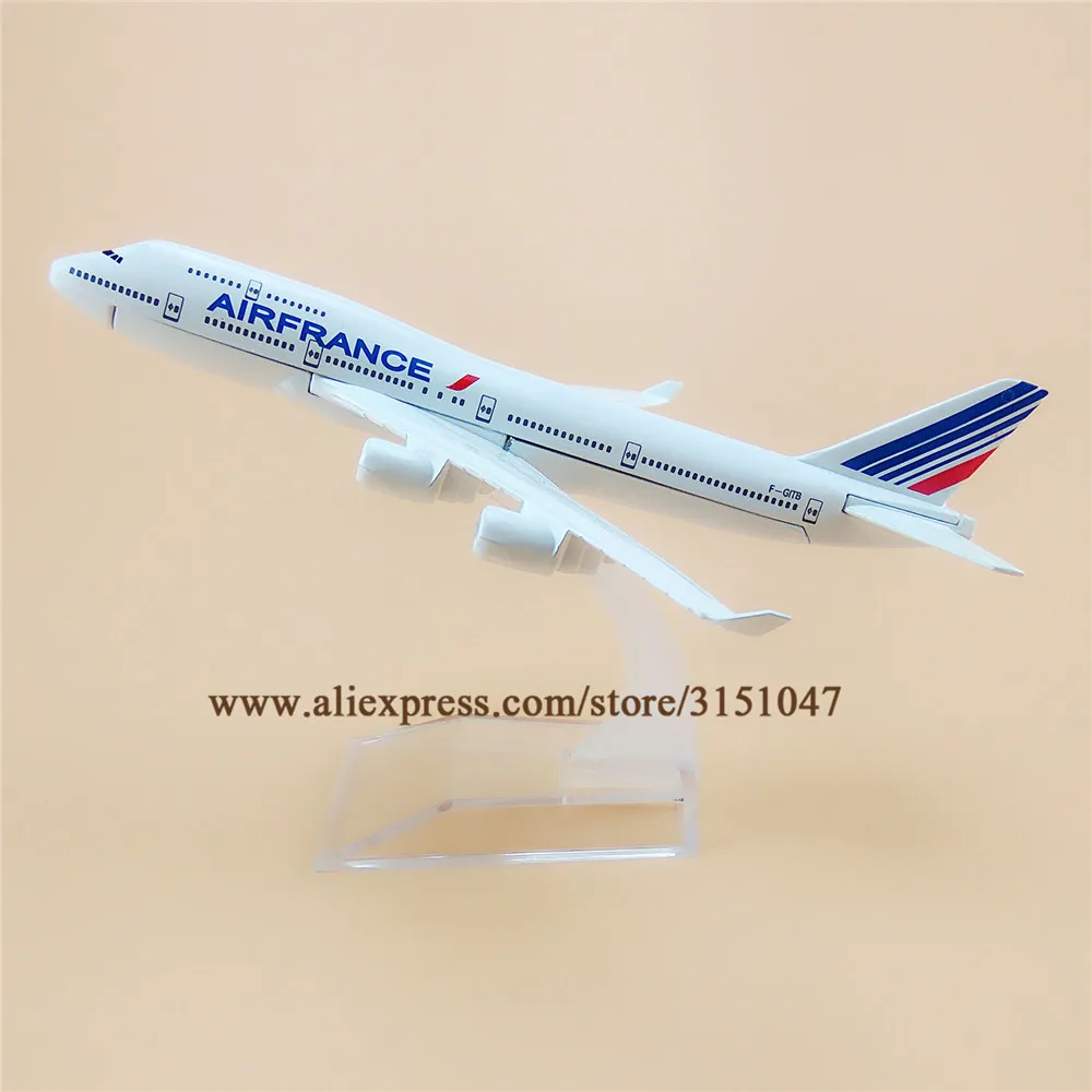 16 см Air France AIRFRANCE Boeing 747 B747 Airlines модель самолета Модель сплав металлический самолет