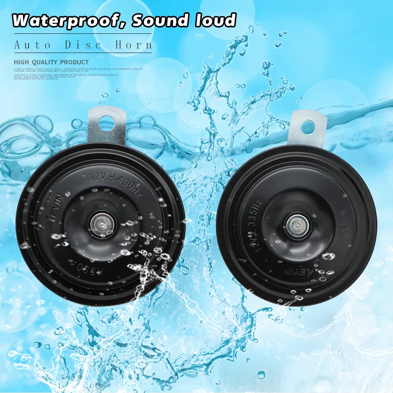 

Универсальный клаксон для автомобиля, водонепроницаемый и пыленепроницаемый гудок для мотоцикла, 12 В, 2 шт.