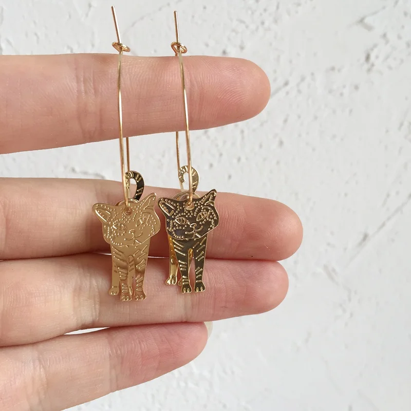 Женские серьги-капельки с вырезами необычные вечерние модные корейские японские