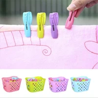 30pcs plastic laundry clothespins decorative clothes pegs clothespin storage organizer towel washing clips large with basket