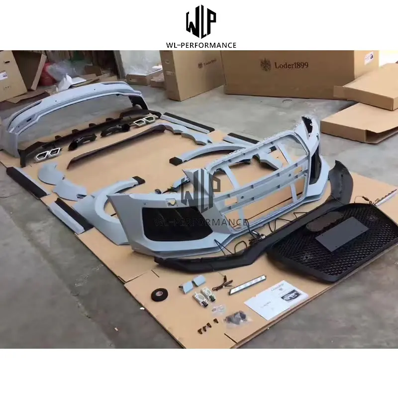 Q5 Loder Pu материал Неокрашенный комплект кузова автомобиля передний бампер боковые