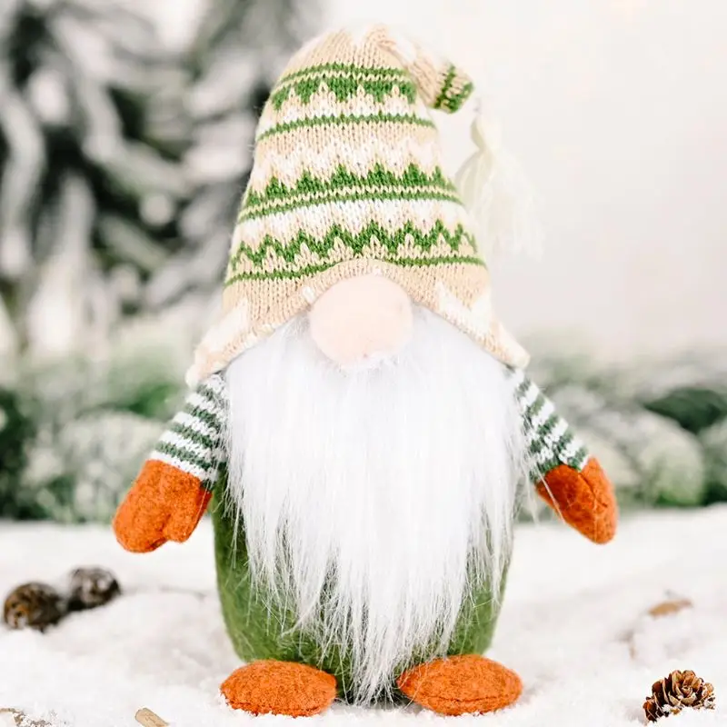 Handmade Christmas Elf Decoration Standing Swedish Gnome Tomte Toy Doll Ornaments Thanks Giving Day Gifts girlfriend and boy | Дом и сад