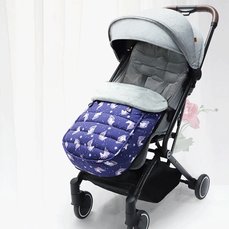 

2021 New Baby Stroller Footmuff Pram Muff Pad Warm Windproof Swaddle Wrap Sleeping Bag