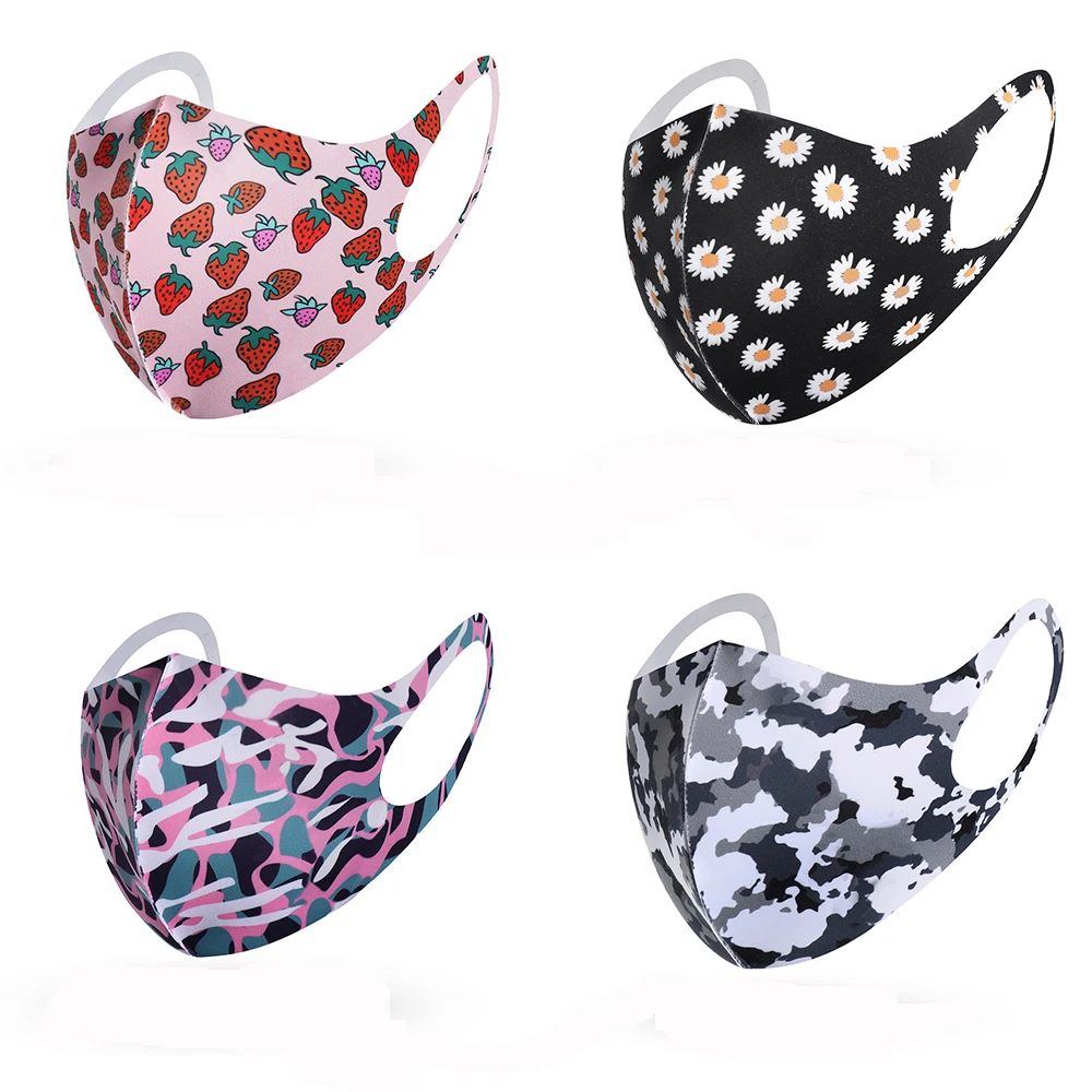 1 шт. хлопковая Пылезащитная маска для рта дышащая моющаяся многоразовая лица