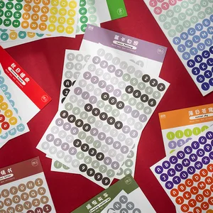 : Mohamm 2 листа Moon Bay в горошек Цвет серии стикеры украшения 8 видов стилей креативная бумага для скрапбукинга