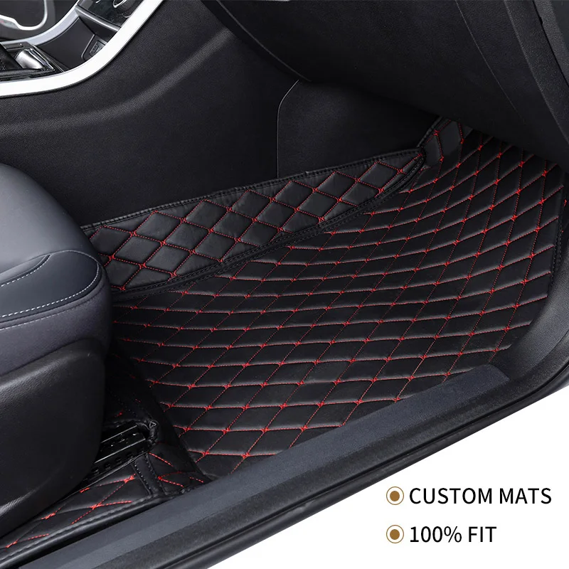 Кожаный напольный коврик для Toyota 86 CHR CROWN Zelas Previa Land Cruiser Prado WISH Venza Fortuner Sienna Tundra