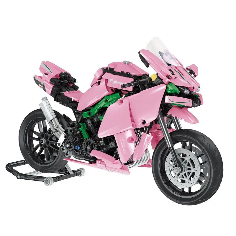

Static Motorcycle Ninza H2 R Building Blocks Small Particle Puzzle Assembling Bricks Toy Model Colletion Home Decoration