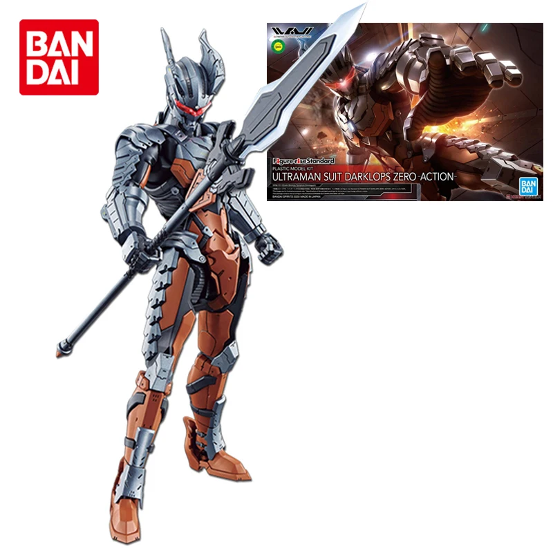 

Bandai Genuine Figure-rise Standard ULTRAMAN SUIT Darklops Zero Joints Movable Anime Action Figure Assembly Model Toys Gift