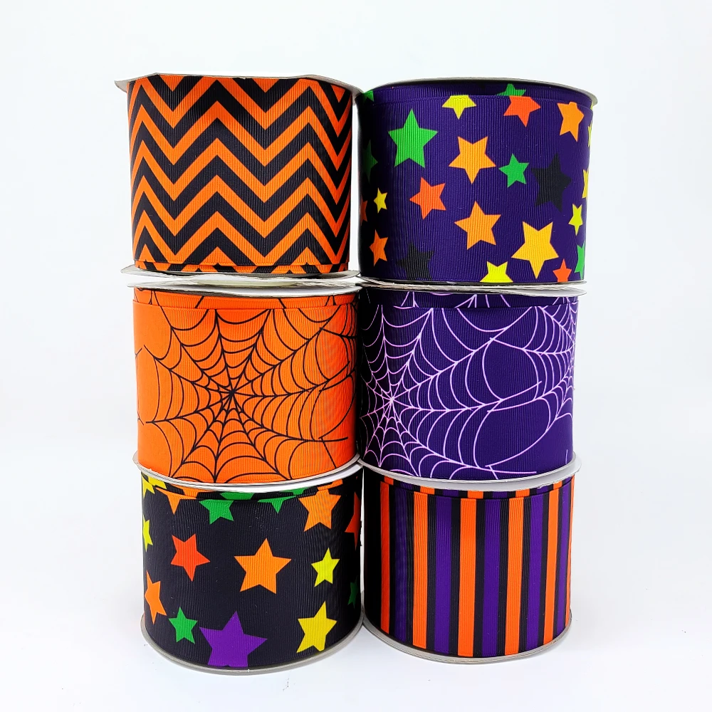 

Free shipping 10 yards cartoon printed grosgrain ribbon 42961