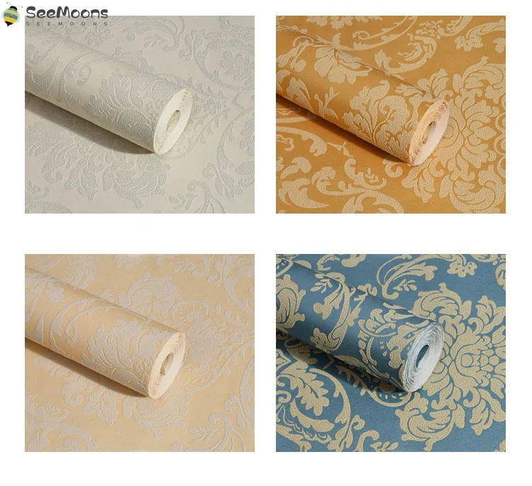 

White Yellow 3d Embossed Flower Mural Wallpaper Peel and Stick Floral Living Room Self Adhesive Wallpapers for Bedroom Walls