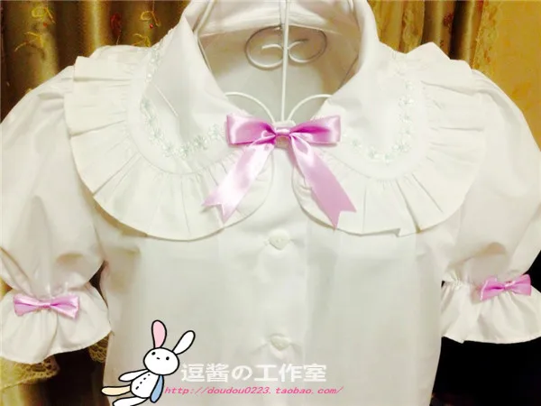 

Топ в стиле «Лолита», милая рубашка в викторианском стиле с воротником «Питер Пэн», свободная Готическая рубашка в стиле «Лолита», Мягкий То...