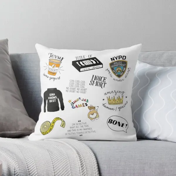 

Мягкая декоративная наволочка Brooklyn Nine TV Show Art для домашних подушек в комплект не входит