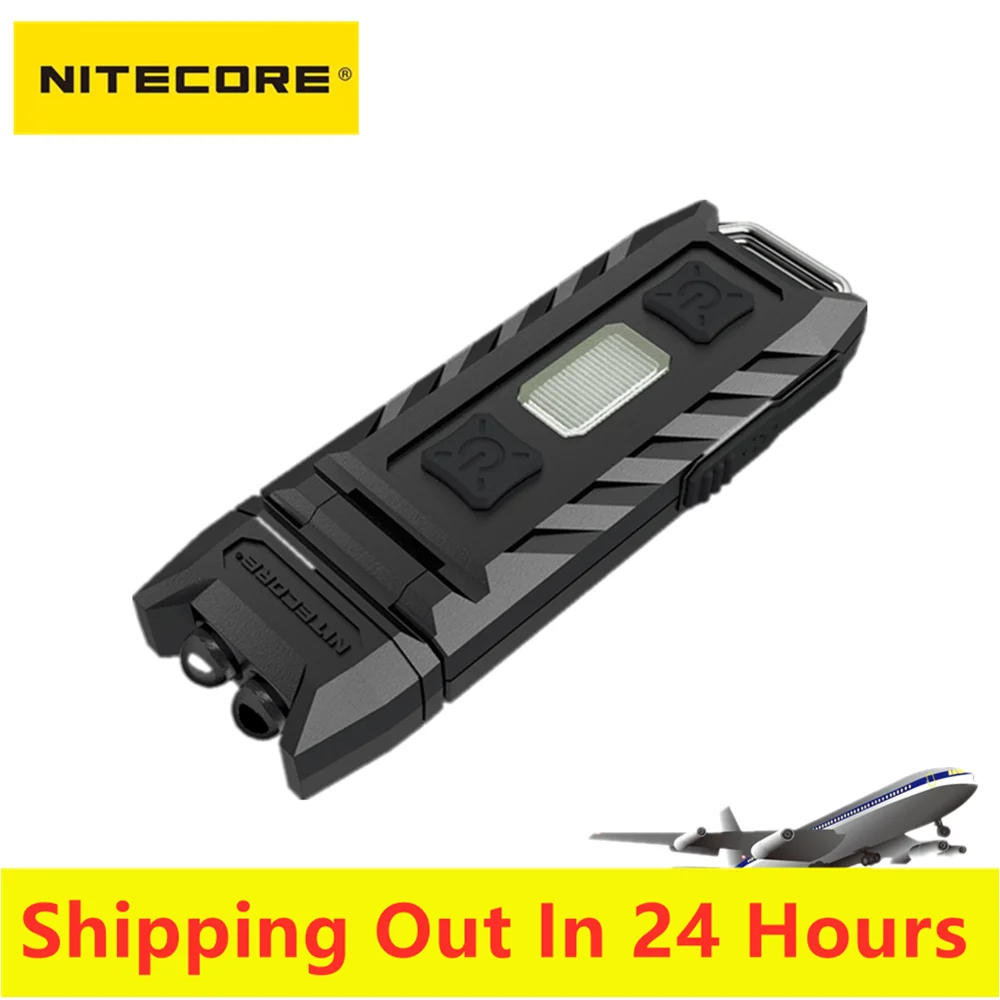 Оригинальный кнопочный фонарь NITECORE перезаряжаемый белый + красный УФ светильник