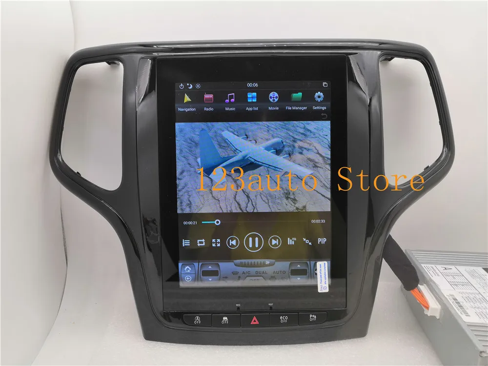10,4 ''Tesla стиль Android 8,1 автомобильный dvd-плеер gps навигация для JEEP Grand Cherokee 2012- стерео радио CARPLAY ips PX6 HDMI